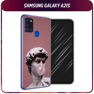 Силиконовый чехол на Samsung Galaxy A21s / Самсунг Галакси А21s "Modern David"