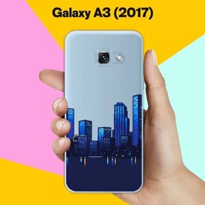 Силиконовый чехол на Samsung Galaxy A3 (2017) Город / для Самсунг Галакси А3 2017