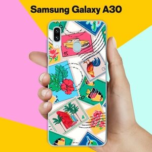 Силиконовый чехол на Samsung Galaxy A30 Узор 80 / для Самсунг Галакси А30