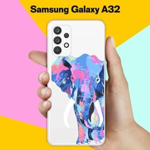 Силиконовый чехол на Samsung Galaxy A32 Слон / для Самсунг Галакси А32