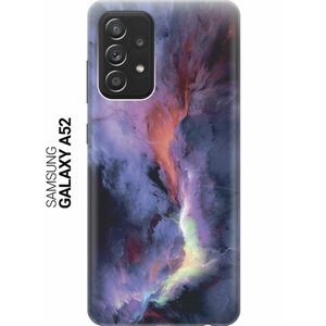 Силиконовый чехол на Samsung Galaxy A52, Самсунг А52 с принтом "Гром и молния"