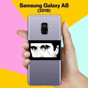 Силиконовый чехол на Samsung Galaxy A8 (2018) Шрам / для Самсунг Галакси А8 2018