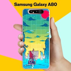 Силиконовый чехол на Samsung Galaxy A80 Пейзаж 30 / для Самсунг Галакси А80