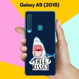 Силиконовый чехол на Samsung Galaxy A9 (2018) Акула / для Самсунг Галакси А9 2018