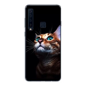 Силиконовый чехол на Samsung Galaxy A9 2018 / Самсунг Галакси А9 2018 Мечтательный кот