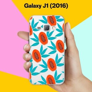 Силиконовый чехол на Samsung Galaxy J1 (2016) Оранжевый фрукт / для Самсунг Галакси Джей 1 (2016)