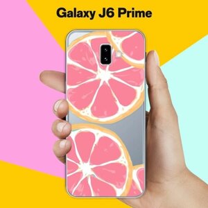 Силиконовый чехол на Samsung Galaxy J6 Prime Грейпфрут / для Самсунг Галакси Джи 6 Прайм