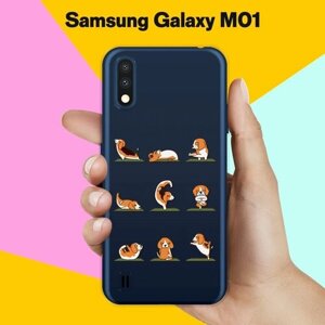 Силиконовый чехол на Samsung Galaxy M01 Зарядка от биглей / для Самсунг Галакси М01