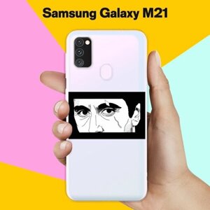 Силиконовый чехол на Samsung Galaxy M30s Шрам / для Самсунг Галакси М30с