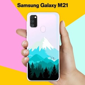 Силиконовый чехол на Samsung Galaxy M30s Снежная гора / для Самсунг Галакси М30с