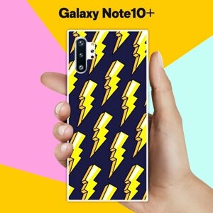 Силиконовый чехол на Samsung Galaxy Note 10+ Молнии 9 / для Самсунг Галакси Ноут 10 Плюс