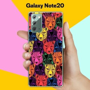 Силиконовый чехол на Samsung Galaxy Note20 Тигры / для Самсунг Галакси Ноут 20