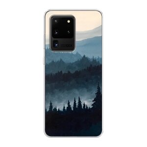Силиконовый чехол на Samsung Galaxy S20 Ultra / Самсунг Галакси S20 Ультра Туманные горы