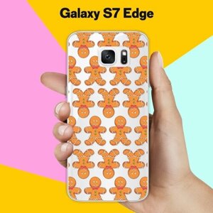 Силиконовый чехол на Samsung Galaxy S7 Edge Печеньки / для Самсунг Галакси С7 Едж