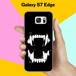 Силиконовый чехол на Samsung Galaxy S7 Edge Зубы / для Самсунг Галакси С7 Едж