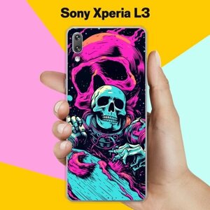Силиконовый чехол на Sony Xperia L3 Череп / для Сони Иксперия Л3