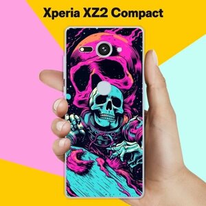 Силиконовый чехол на Sony Xperia XZ2 Compact Череп / для Сони Иксперия Икс Зет 2 Компакт