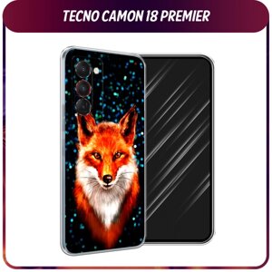 Силиконовый чехол на Tecno Camon 18 Premier / Текно Камон 18 Premier "Волшебная лиса"