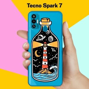 Силиконовый чехол на Tecno Spark 7 Бутылка / для Техно Спарк 7