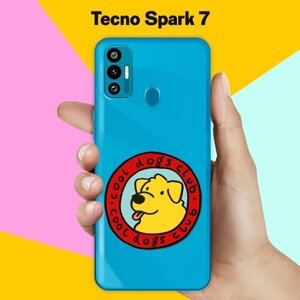 Силиконовый чехол на Tecno Spark 7 Клуб любителей собак / для Техно Спарк 7