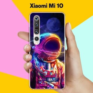 Силиконовый чехол на Xiaomi Mi 10 Астронавт 10 / для Сяоми Ми 10