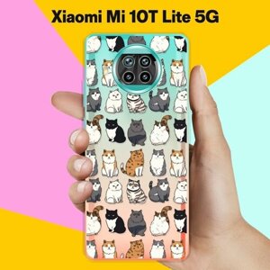 Силиконовый чехол на Xiaomi Mi 10T Lite Коты / для Сяоми Ми 10 Т Лайт
