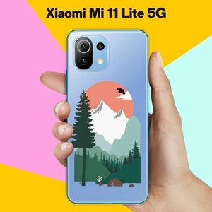 Силиконовый чехол на Xiaomi Mi 11 Lite 5G Горы / для Сяоми Ми 11 Лайт 5 Джи