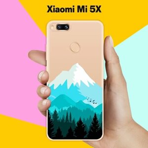 Силиконовый чехол на Xiaomi Mi 5X Снежная гора / для Сяоми Ми 5 Икс