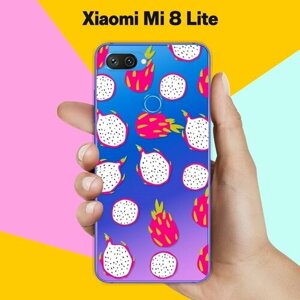 Силиконовый чехол на Xiaomi Mi 8 Lite Драгонфрут / для Сяоми Ми 8 Лайт