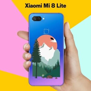 Силиконовый чехол на Xiaomi Mi 8 Lite Горы / для Сяоми Ми 8 Лайт