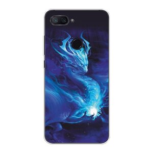 Силиконовый чехол на Xiaomi Mi 8 Lite (Youth Edition) / Сяоми Ми 8 Лайт (Юс Эдишн) Лунный дракон