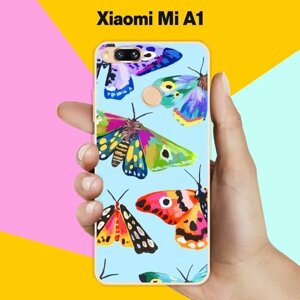 Силиконовый чехол на Xiaomi Mi A1 Бабочки 13 / для Сяоми Ми А1