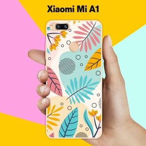 Силиконовый чехол на Xiaomi Mi A1 Листья / для Сяоми Ми А1