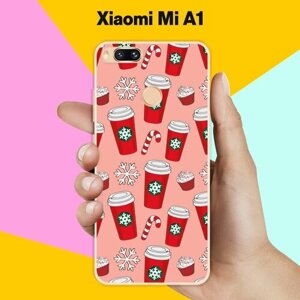Силиконовый чехол на Xiaomi Mi A1 Узор из стаканов / для Сяоми Ми А1