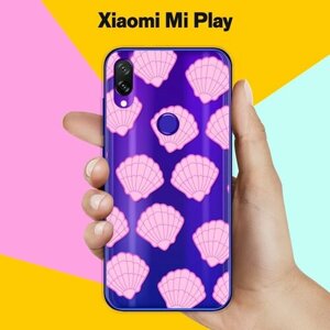 Силиконовый чехол на Xiaomi Mi Play Ракушки / для Сяоми Ми Плей