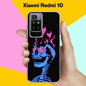 Силиконовый чехол на Xiaomi Redmi 10 Череп 20 / для Сяоми Редми 10