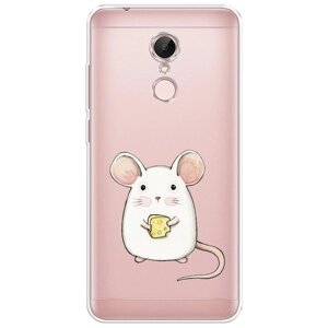 Силиконовый чехол на Xiaomi Redmi 5 / Сяоми Редми 5 Мышка, прозрачный