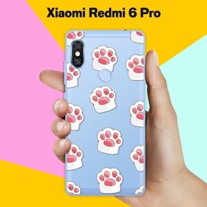 Силиконовый чехол на Xiaomi Redmi 6 Pro Лапки / для Сяоми Редми 6 Про