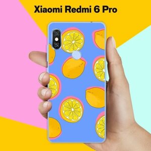 Силиконовый чехол на Xiaomi Redmi 6 Pro Лимоны / для Сяоми Редми 6 Про