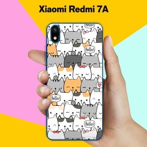 Силиконовый чехол на Xiaomi Redmi 7A Коты 50 / для Сяоми Редми 7А
