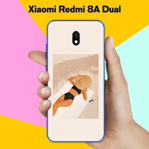 Силиконовый чехол на Xiaomi Redmi 8A Dual Девушка на пляже / для Сяоми Редми 8А Дуал