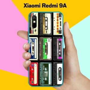 Силиконовый чехол на Xiaomi Redmi 9A Кассеты / для Сяоми Редми 9А