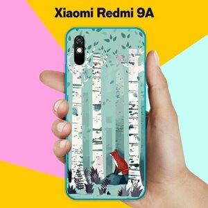 Силиконовый чехол на Xiaomi Redmi 9A Лиса в лесу / для Сяоми Редми 9А