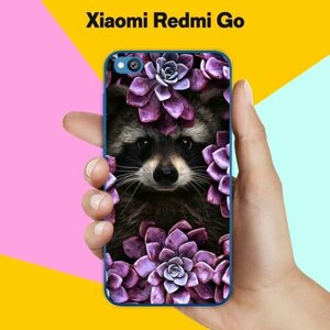 Силиконовый чехол на Xiaomi Redmi Go Енот / для Сяоми Редми го