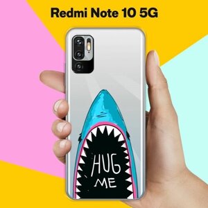 Силиконовый чехол на Xiaomi Redmi Note 10 5G Акула-Корги / для Сяоми Редми Ноут 10 5 Джи
