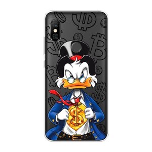 Силиконовый чехол на Xiaomi Redmi Note 6 Pro / Сяоми Редми Нот 6 Про Scrooge Supergold, прозрачный