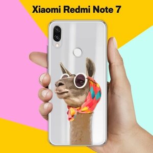 Силиконовый чехол на Xiaomi Redmi Note 7 Лама / для Сяоми Редми Ноут 7