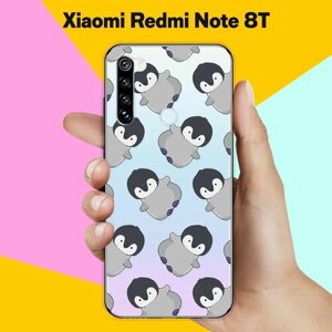 Силиконовый чехол на Xiaomi Redmi Note 8T Пингвины / для Сяоми Редми Ноут 8T