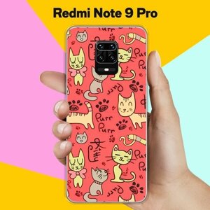 Силиконовый чехол на Xiaomi Redmi Note 9 Pro Коты 60 / для Сяоми Редми Ноут 9 Про