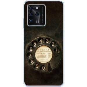 Силиконовый чехол на ZTE Blade V30 / ЗТЕ Блейд V30 Старинный телефон